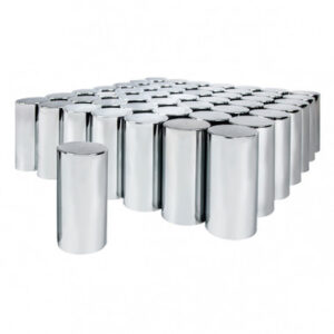 60 pack chrome 33mm tall cylinder nut covers upi10034cb 18850.1556659785.380.380.jpg