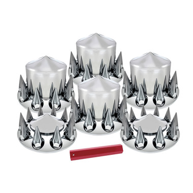 complete chrome pointed axle cover kit with 33mm spiked thread on lug nut covers 70450.1552420994.380.380.jpg complete chrome pointed axle cover kit with 33mm spiked thread on lug nut covers 70450.1552420994.380.380.jpg
