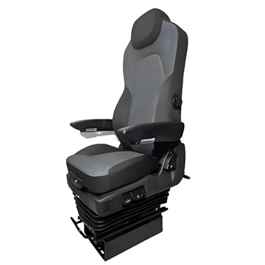 ran 6305 22642 prime tc200 series air ride suspension genuine black leather grey cloth truck seat with arm rests 19906.1721401076.380.380.jpg ran 6305 22642 prime tc200 series air ride suspension genuine black leather grey cloth truck seat with arm rests 19906.1721401076.380.380.jpg