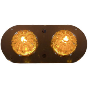 peterbilt kenworth above door dome light plate 2 watermelon light holes with 2 toggle switch holes amber thumbnail 44907 07014.1695395736.380.380.jpg